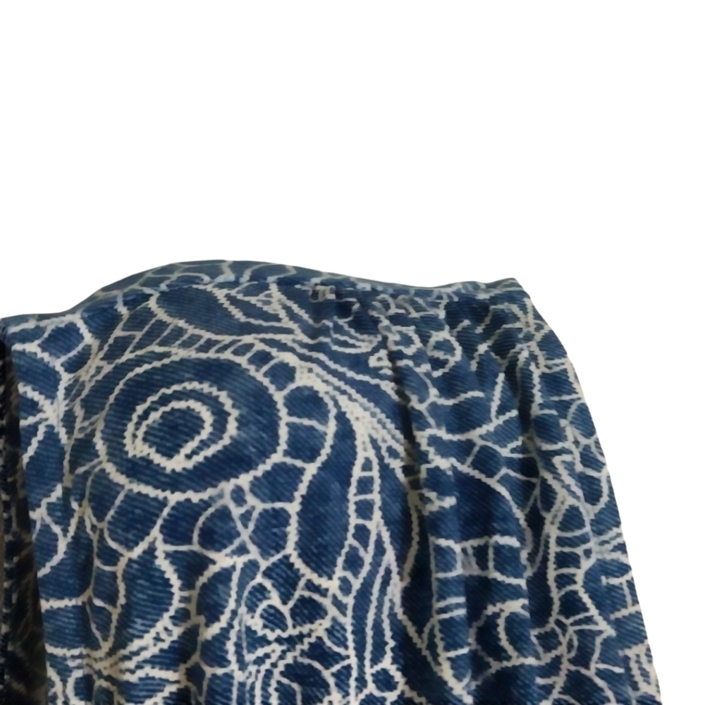 🔵BOGO FREE🔵 Venus Sleeveless Hi Lo Blue White Top w Lace Sz XS - Picture 2 of 5